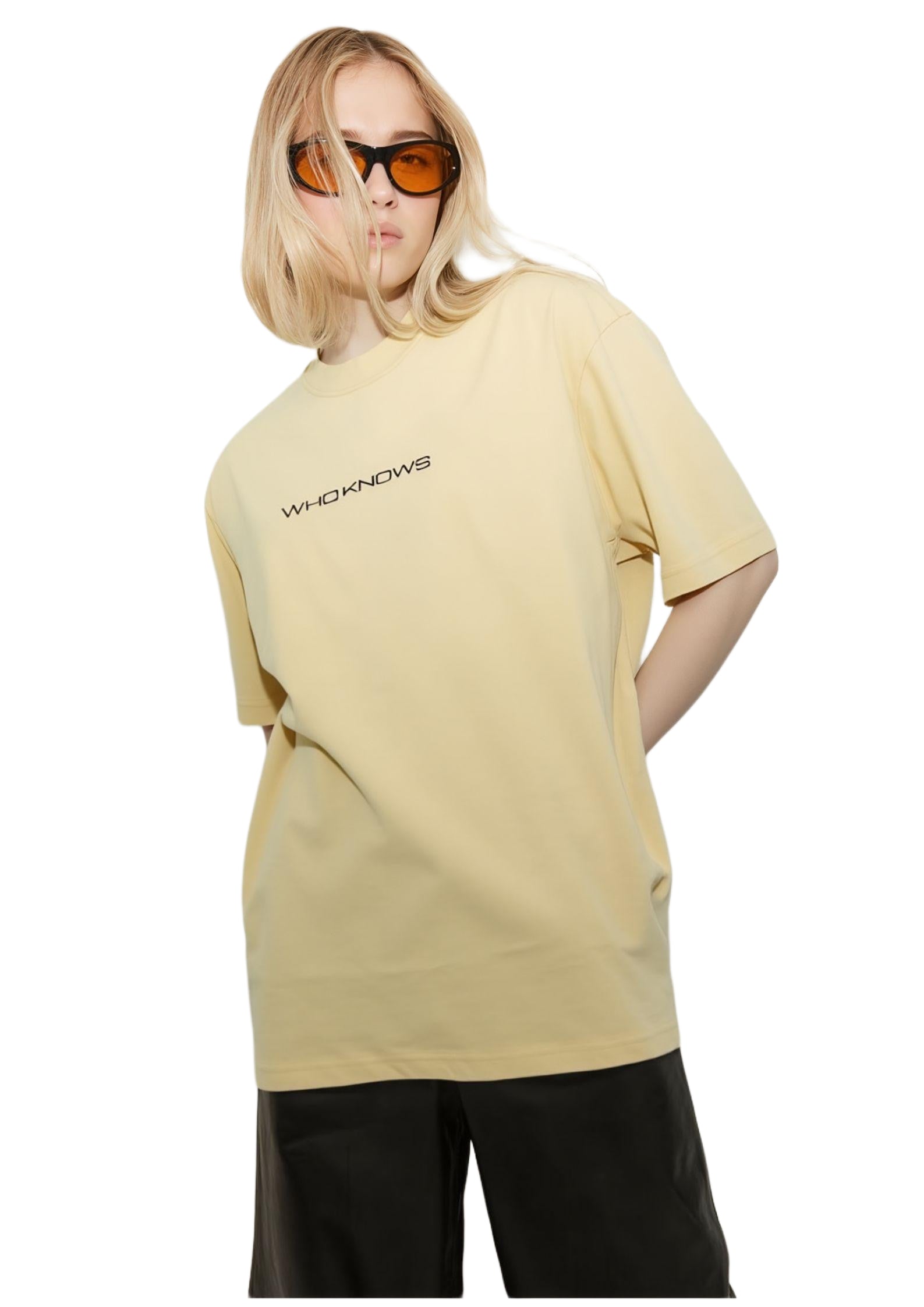 main story 2025ss 半袖　ｔシャツ　8y latte XSIDE Crew Neck Los Angeles Printed Women's T-Shirt