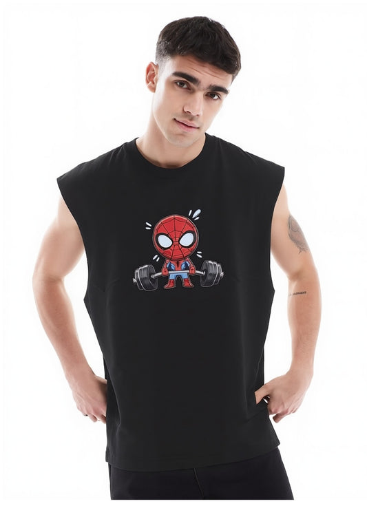 SPIDEY REP SLEEVELESS TSHIRT