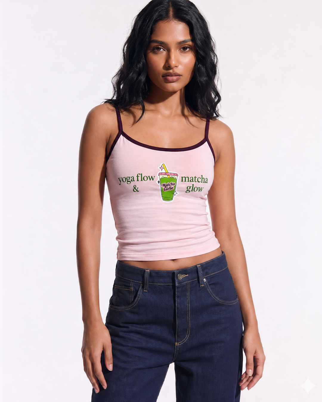 MATCHA GLOW STRAPPY TOP