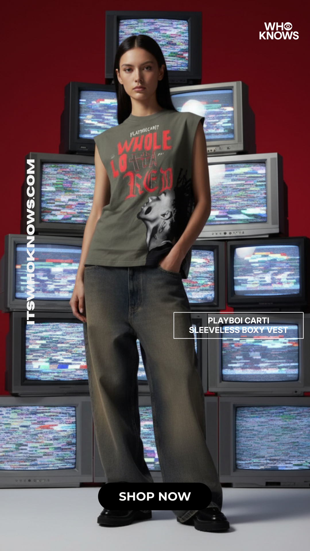 PLAYBOI CARTI SLEEVELESS TSHIRT