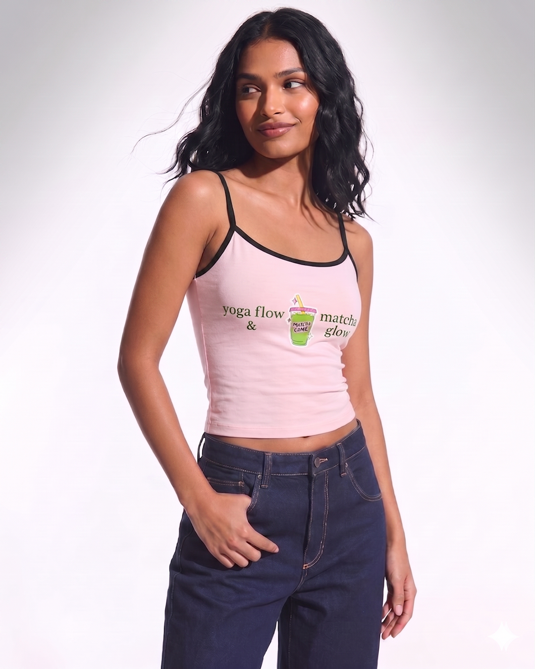 MATCHA GLOW STRAPPY TOP