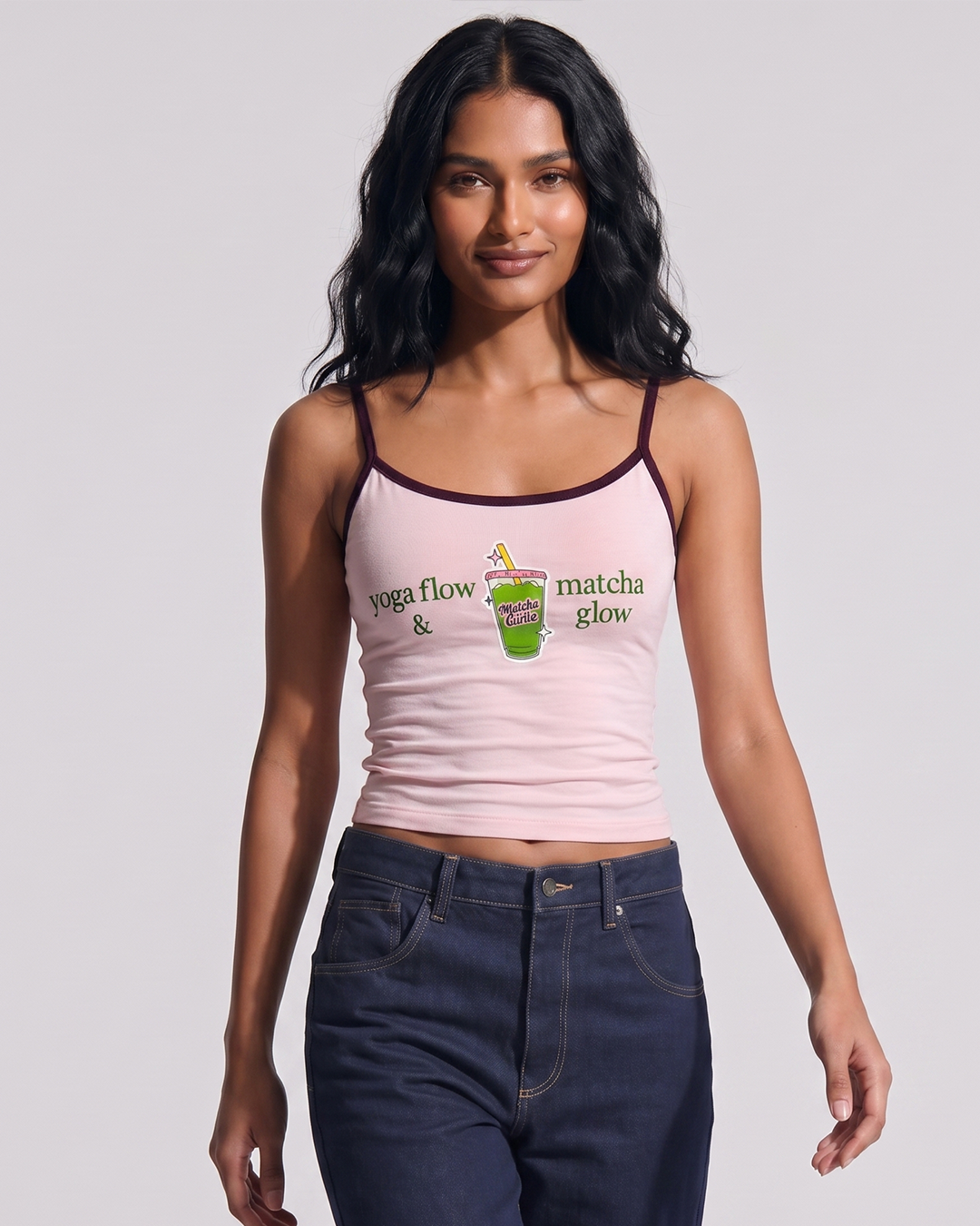 MATCHA GLOW STRAPPY TOP