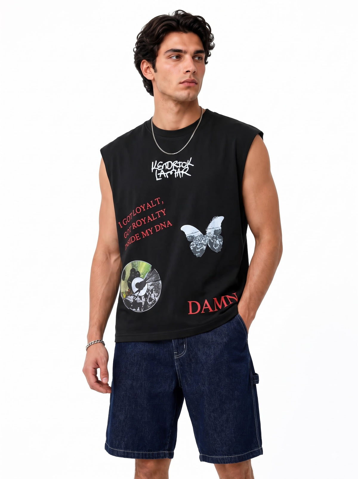 KENDRICK LAMAR SLEEVELESS TSHIRT