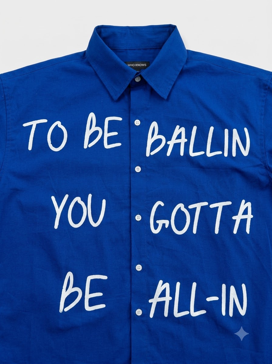 Ballin Royal Blue Linen Shirt