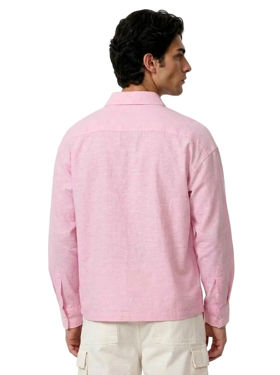 Basic Pink Full Sleeves Shirt