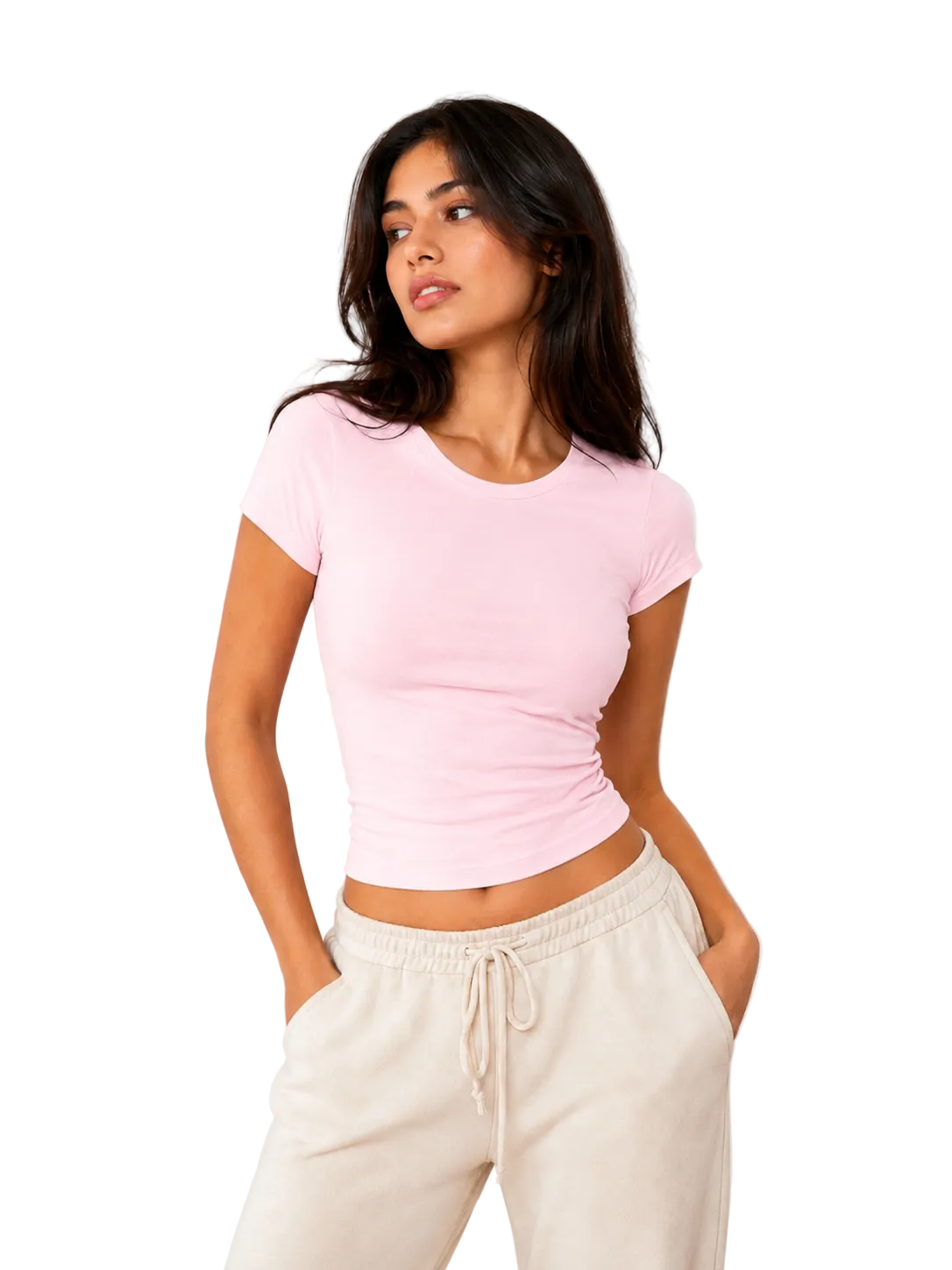 Pink Short Sleeve Tank