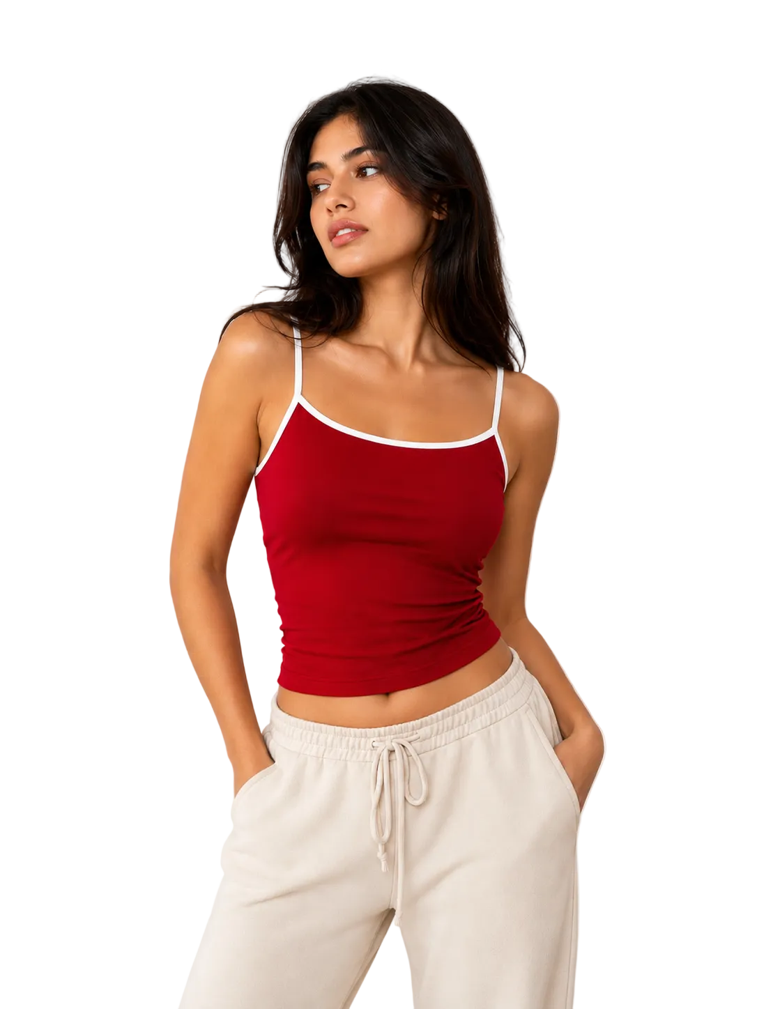 Red Strappy Top