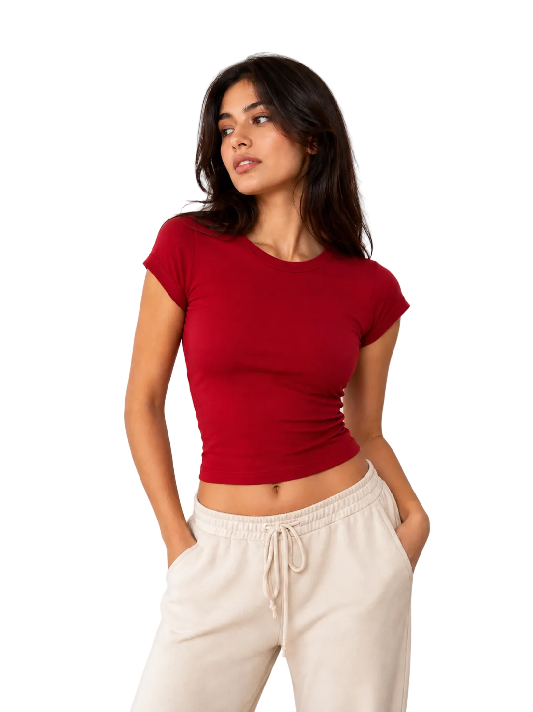 Red Short Sleeve Tank