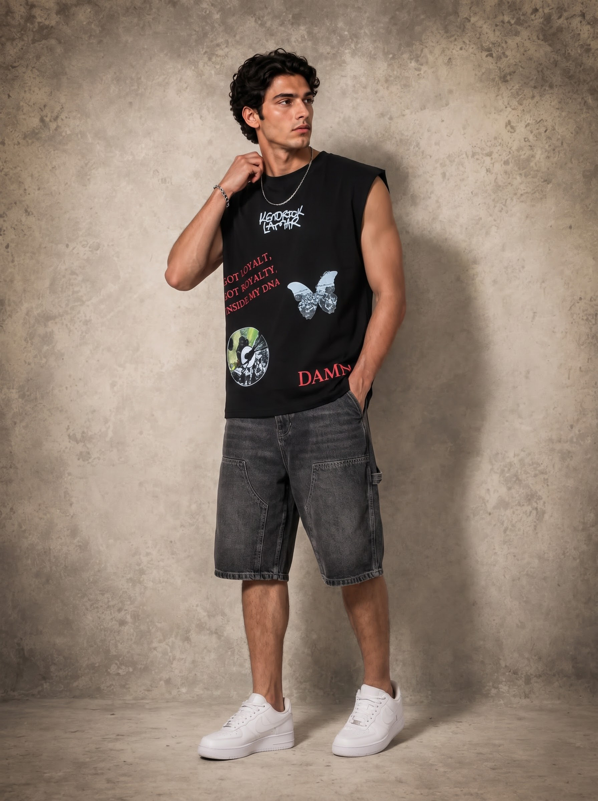 KENDRICK LAMAR SLEEVELESS TSHIRT