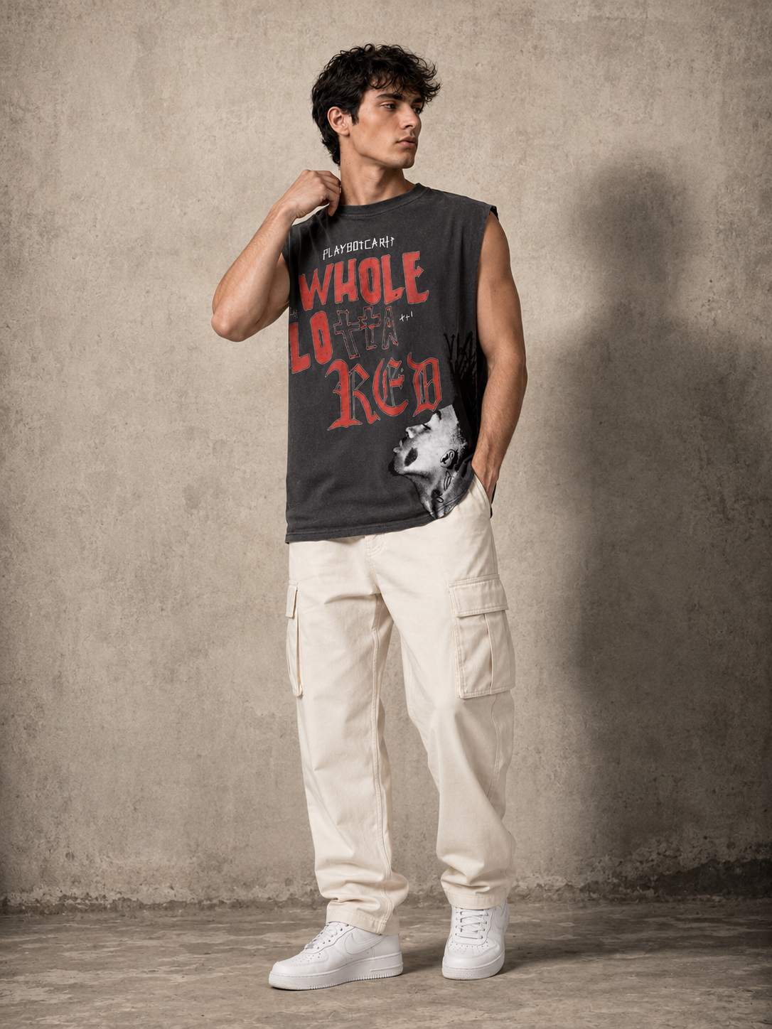 PLAYBOI CARTI SLEEVELESS TSHIRT