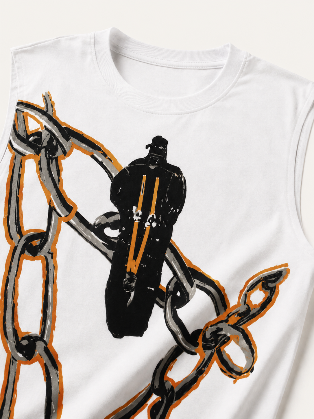 TRAVIS CHAIN SLEEVELESS TSHIRT