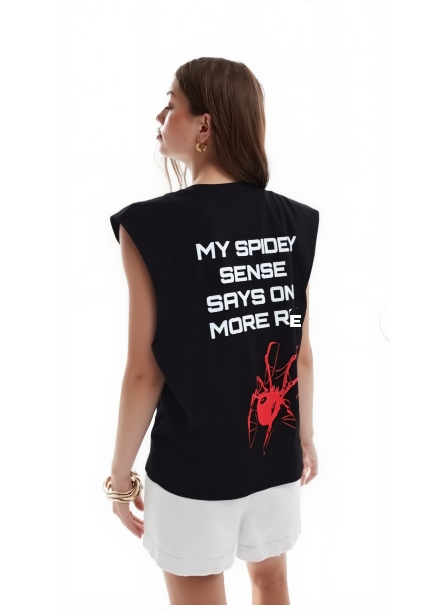 SPIDEY REP SLEEVELESS TSHIRT