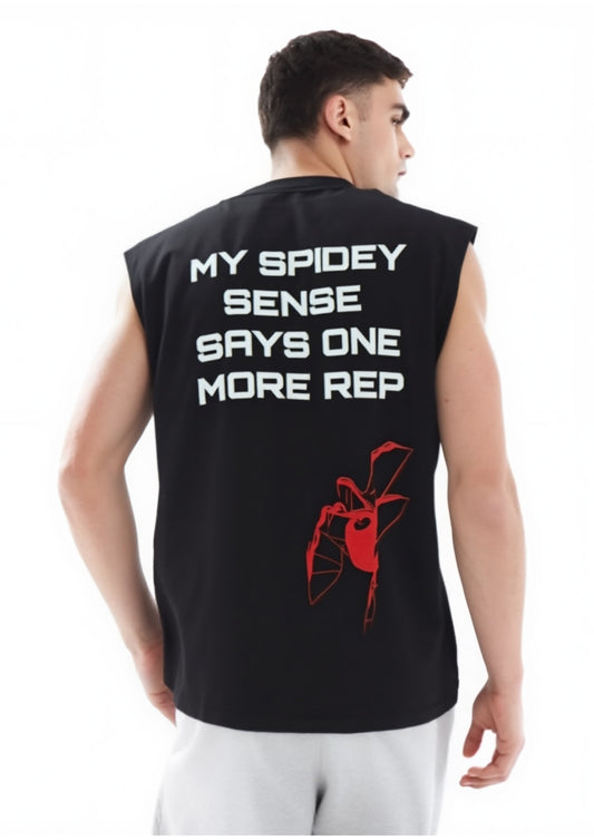 SPIDEY REP SLEEVELESS TSHIRT