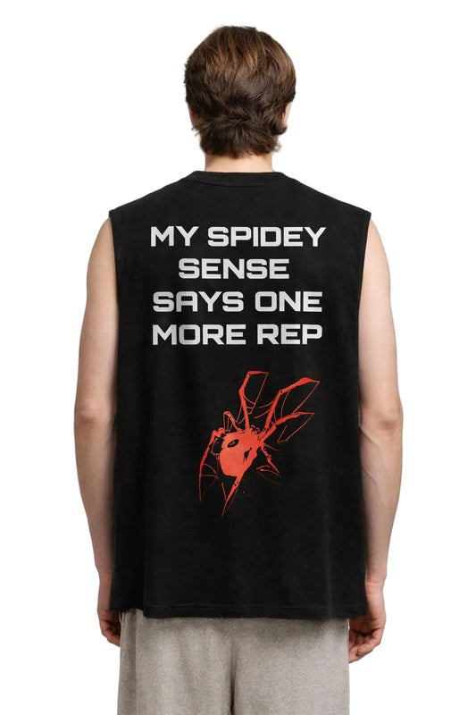 SPIDEY REP SLEEVELESS TSHIRT