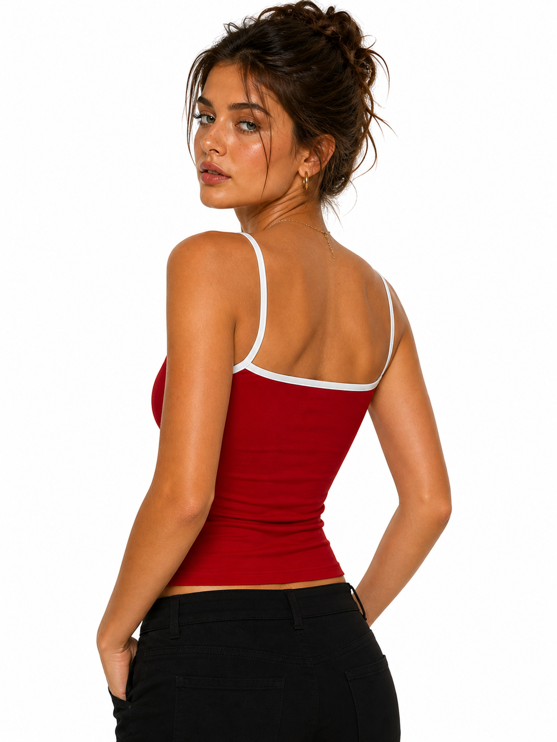 Red Strappy Top